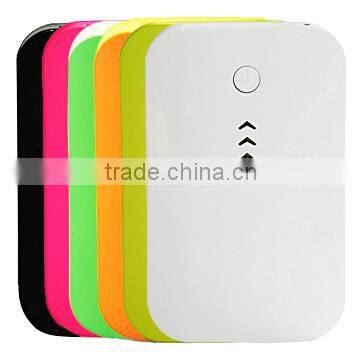 8400mAh colorful dual USB output mobile power stations with torch