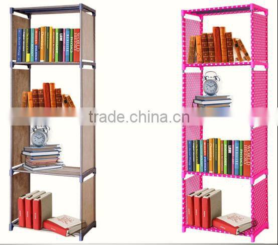 Best sell easy assemble folding furniture book rack design
