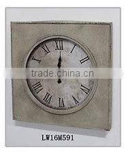 Brass Color Round Roman Numeral Antique Vintage Large Wall Clock Metal