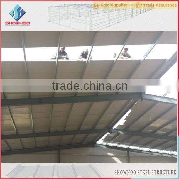 prefab light steel space frame steel structure