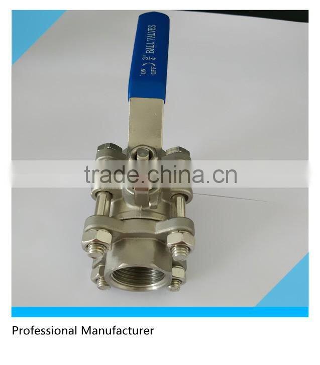 Stainless Steel 2PC 1000WOG Full Flow Ball Valve Threaded Ends