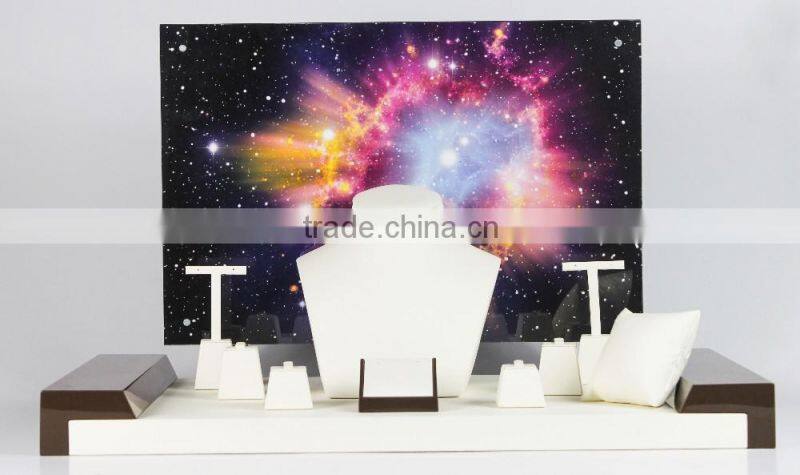 2016 luxury jewelry display bust counter top jewelry display set