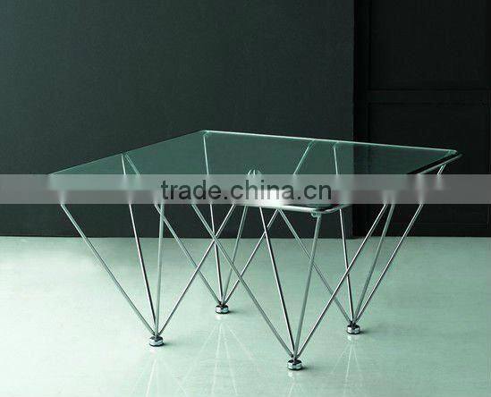 square glass coffee table CT-016B