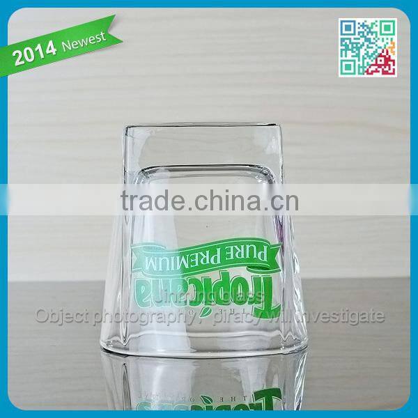 Square Glass Beverage Glass Cup 8oz Glass Cups