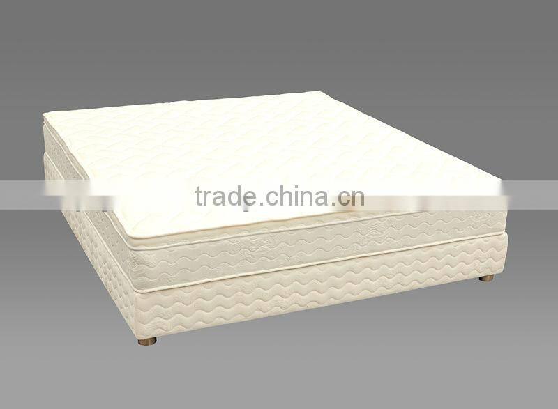 Grey Aglaia king spring mattress with euro-top