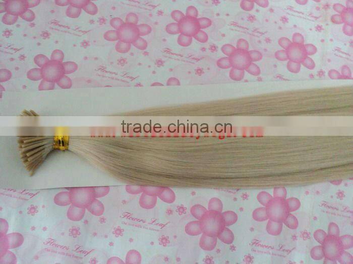 double drawn italy glue European remy fusion pre-boned hair extensions