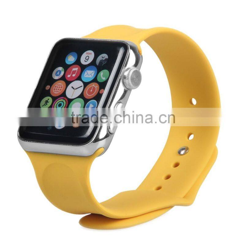 Soft Silicone Replacement Sport Band for Apple Watch, For Apple Watch Rubber Wrist Watch Strap