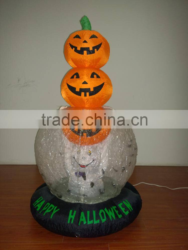 DJ-XT-52 Haunted Inflatable Halloween with ghost raise three pumpkins for Commercial Use