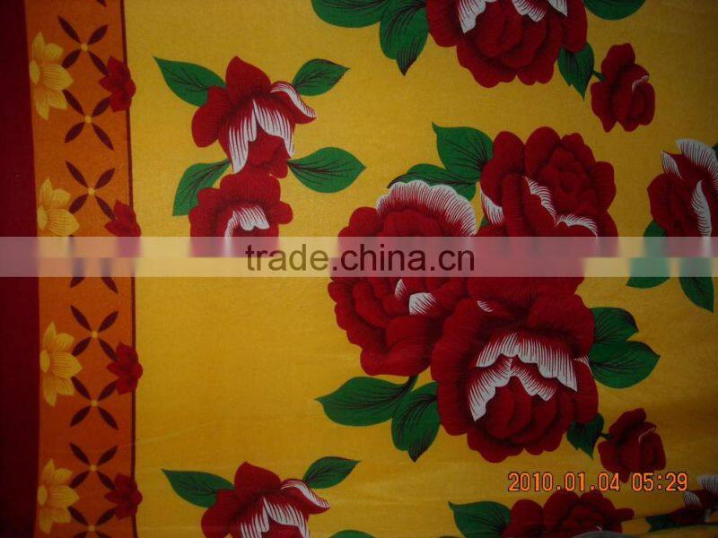 factory price flower fleece blanket rotary printing
