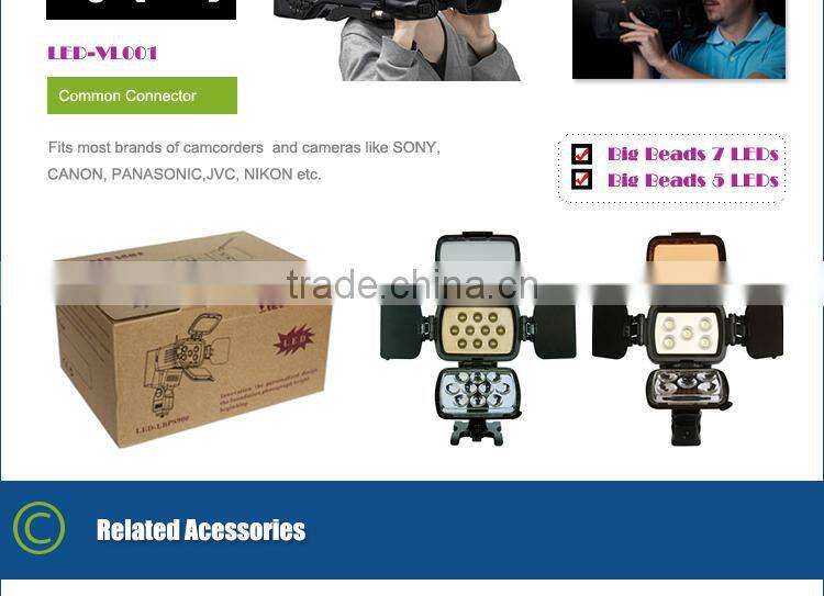 LED-VL001 LBPS900 Round LED Panel Light Studio Video Lighting for Nikon SLR Camera DV Video