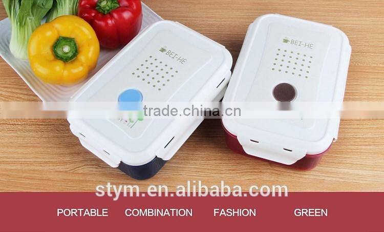 Plastic lunch box for school/company 1000ml
