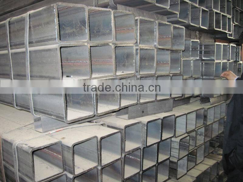 q235 black rectangular pipe with labs in our stock workshop