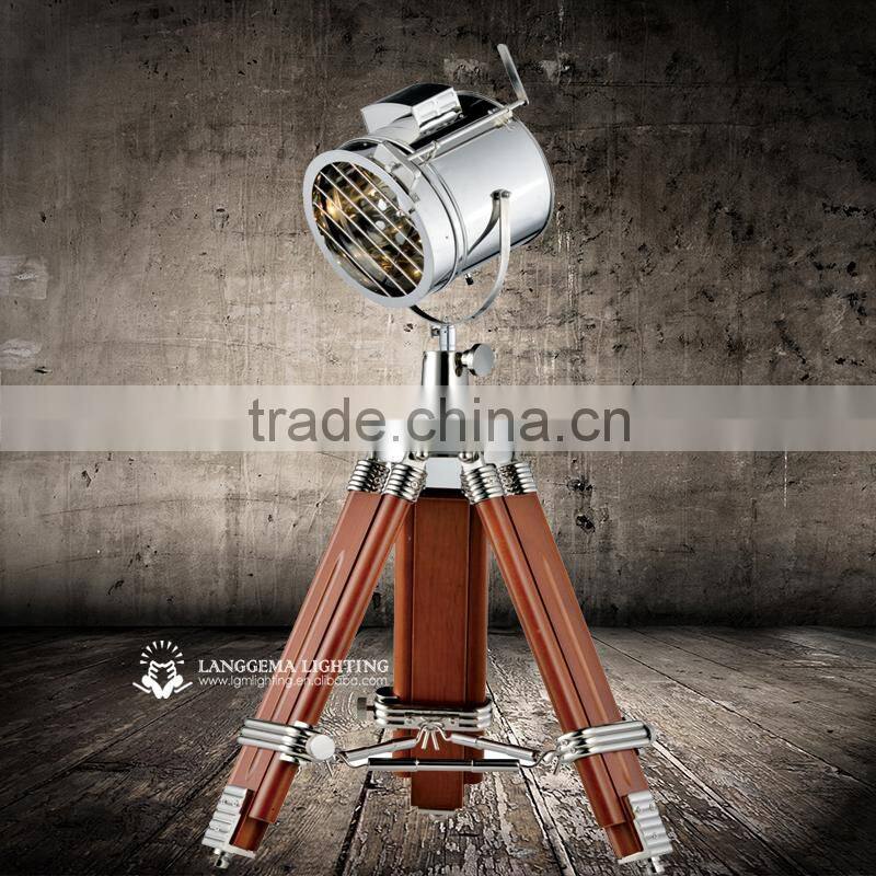 HOT selling lightings modern wood & Iron table lamps & bedside desk lamp & standing tripod table lamp T008(A30) NEW