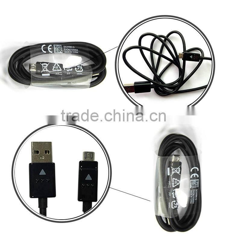 Great quality universal black 1m original usb data cable mobile phone for LG