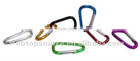TC-453 2013New Hot Sale Mini Aluminum D Shape Camping Carabiner For Promotion