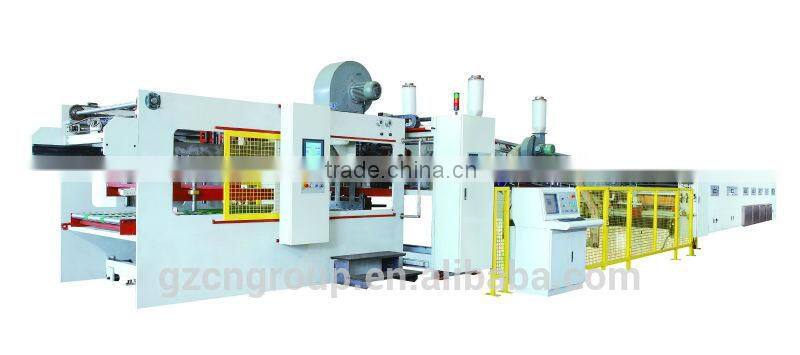 CNC flexo printer slotter and die cutter with in-line folder gluer