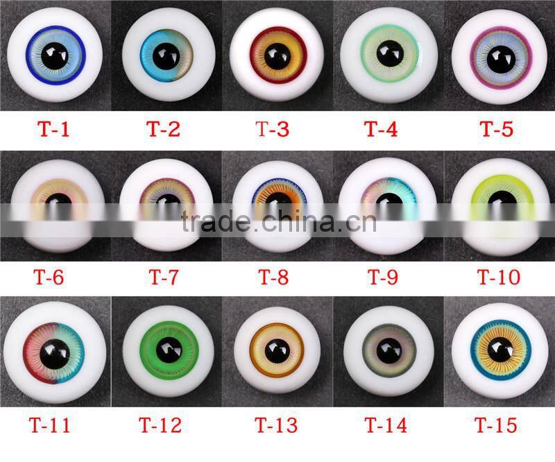 clear solid glass eye for dolls toys