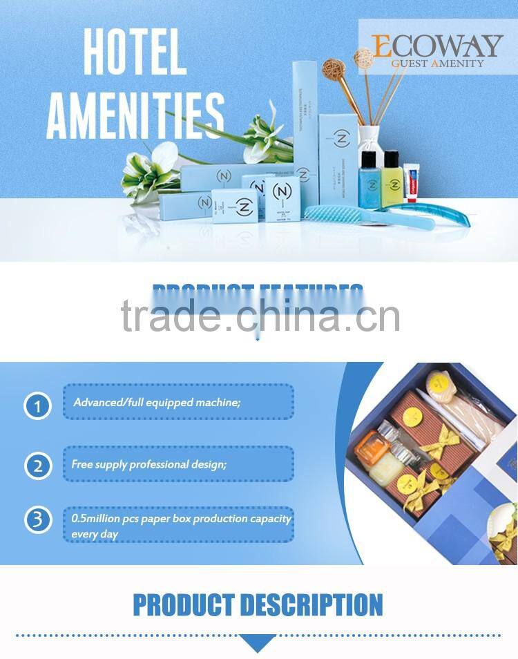 beautiful black paper box hotel amenities set yangzhou hotel supply products