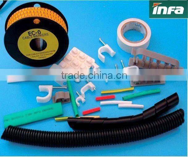 plastic pvc flat cabel marker strips