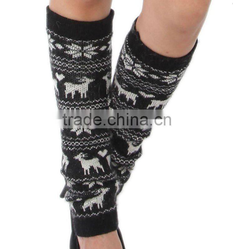 winter fashion collection! women leg warmer-Christmas deer