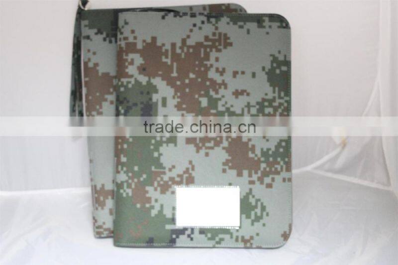 High Quality Different Size Military camouflage file folder, Military Portfolio For Nylon Material