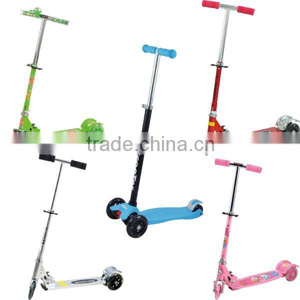 new design 4PU wheel frog kick scooter for kids