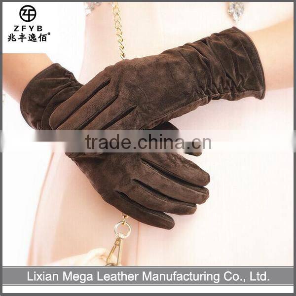 2016 Hot sale low price High Quality suede Leather Gloves