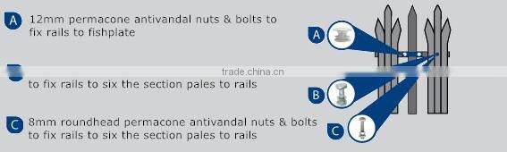 Palisade fencing /Yard fence / mesh fence / weld mesh fence