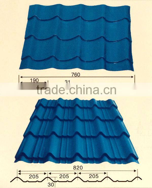 820 Trapezoidal Coloured Metal Roofing Sheet Molding Machine