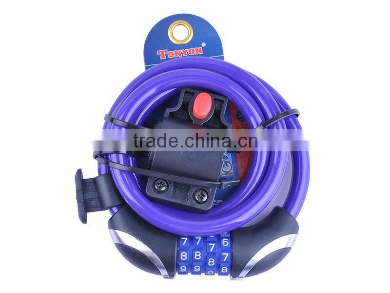 Factory Price TY563 Bicycle Combination Lock Bike Cable Lock