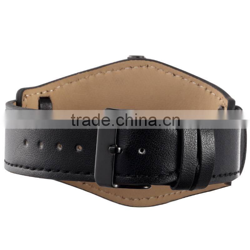 SKONE 9449 new design leather wrap around watch men