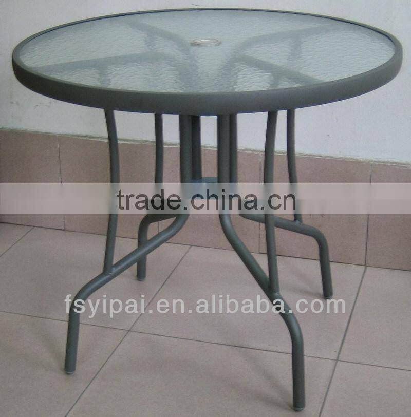 aluminum with glass dining table for sales YT40B