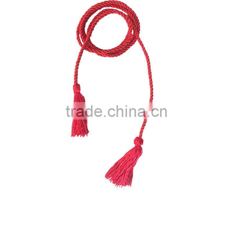 Honor Cord Single Color in Red for Graduation