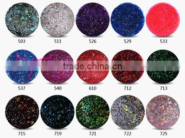 Beautiful colors soak off uv gel for nail art