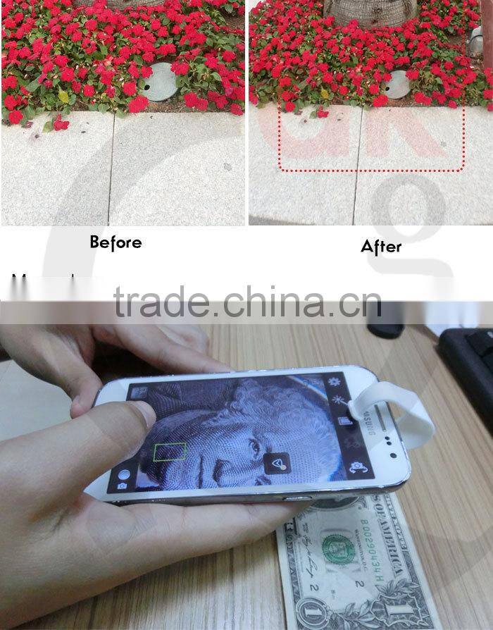2014 newest Universal mobile phone clip-on lens macro+0.65x wide angle lens for gift accept OEM Shenzhen factory