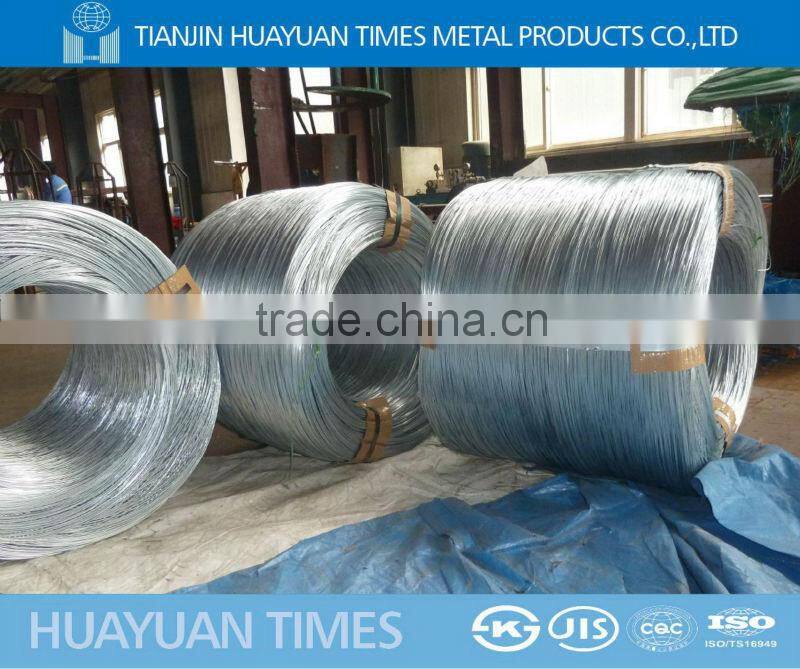 hot-dipped patented galvanized steel wire for further drawing ( factory )