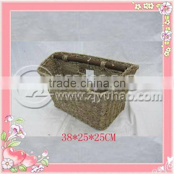 Flat Seagrass Baskets With Handle