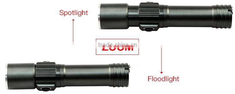 latest China factory XPG 5w 18650 rechargeable Mini zoom flash light for camping outdoor