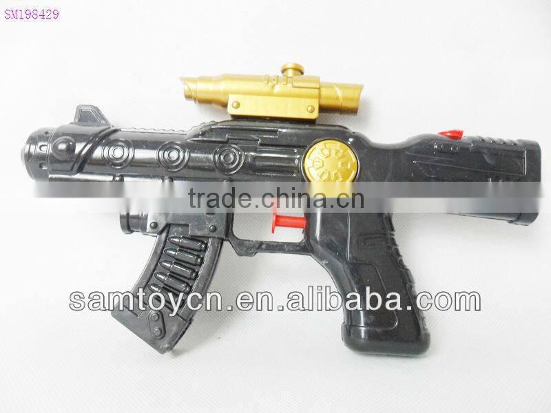 Black plastic water gun for kids