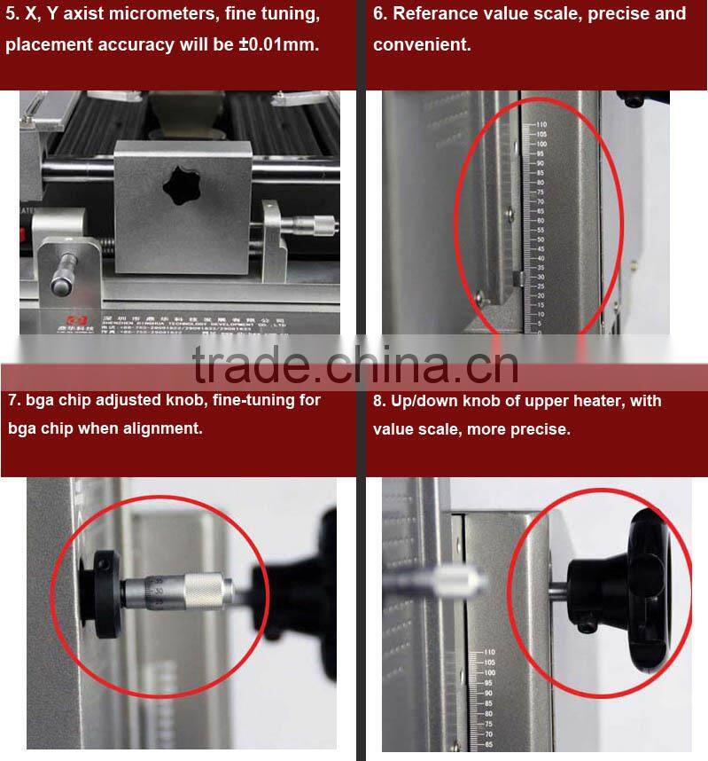 DINGHUA DH-A2 auto/ manual modes optical/ CCD camera lens/ bga vga repair machine for repair laptop and computer motherboards