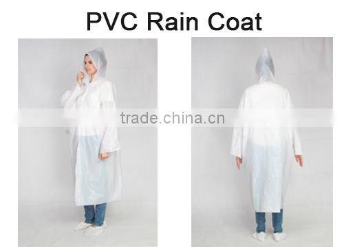 disposable plastic transparent raincoat