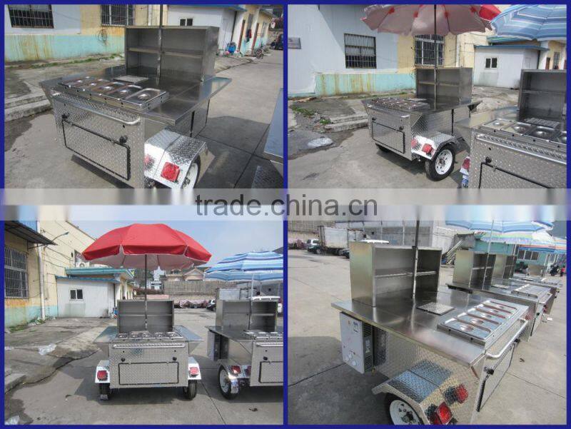 2015 hot sales best quality juice hot dog cart bakery hot dog cart popcorn hot dog cart