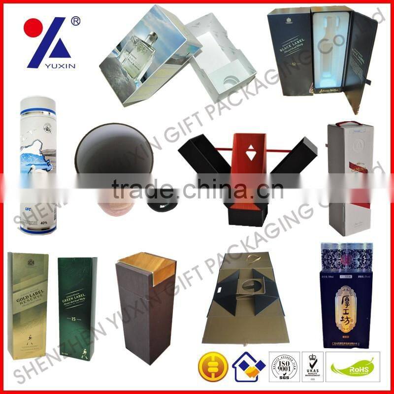 Luxury Wine Bottle Box Tube paper box