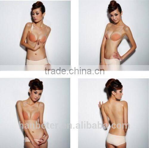 Eco-friendly,Odorless,Silicone attractive bra ladies sexy underwear with A,B,C and D size for choosing
