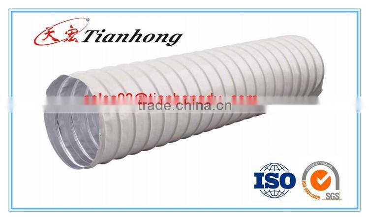single side aluminum and plastic composite white PVC tape for flexible duct discount AL foil product in tianhong