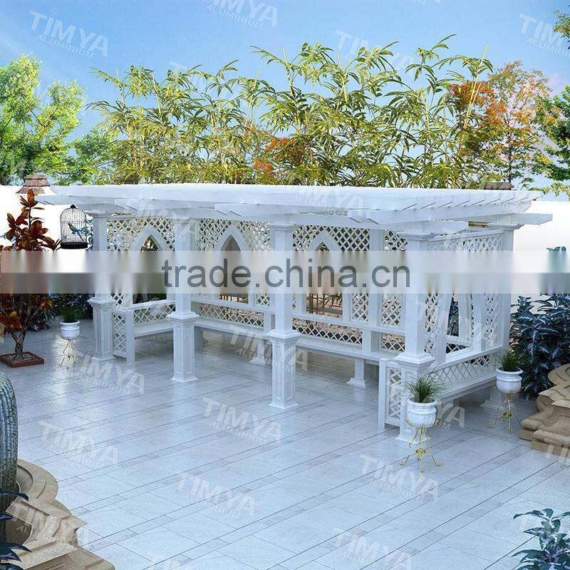 Arch Cheap Aluminium Garden Stone Column Pergola Metal