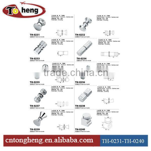 Modern CNC stainless steel back to back pull knob