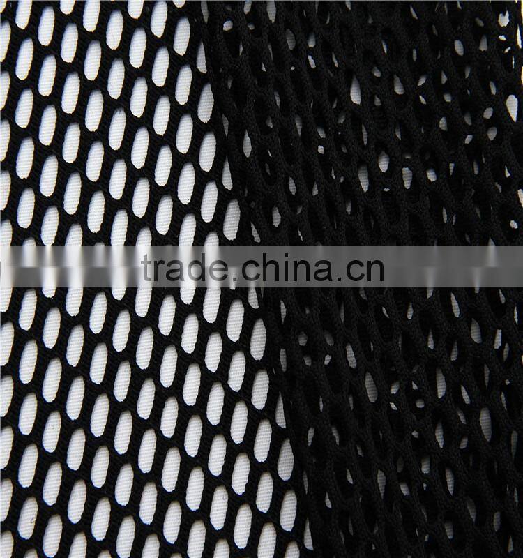 low elastoc big hole polyester mesh fabric for clothing