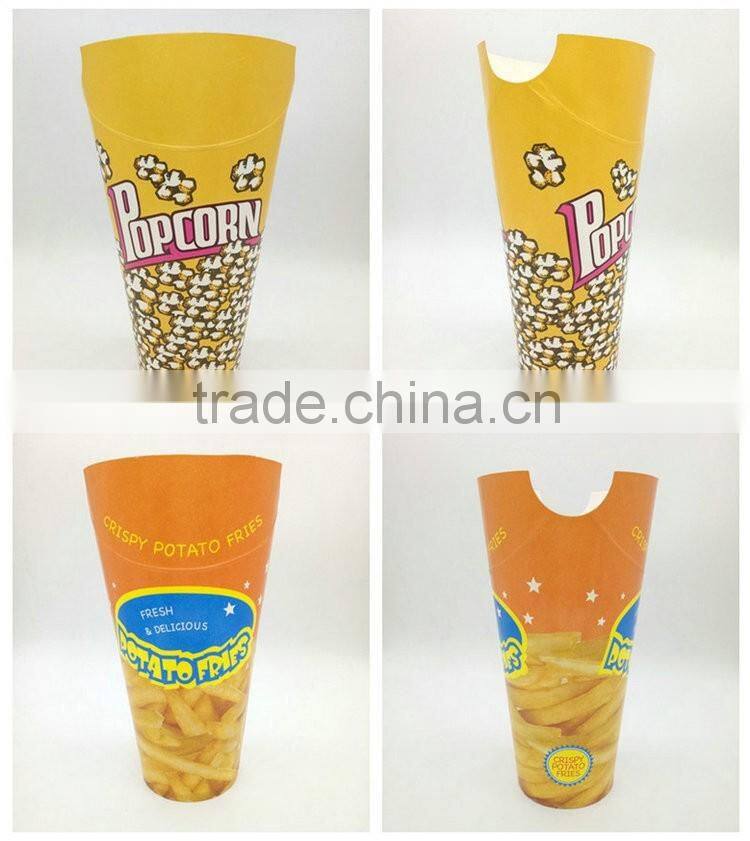 Customized 20oz Disposable Paper Popcorn Cup