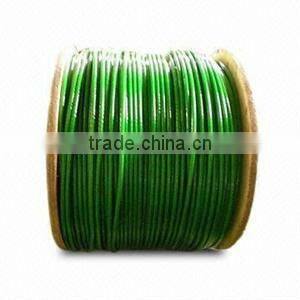 PVC Coat Galvanized steel wire rope 1x7